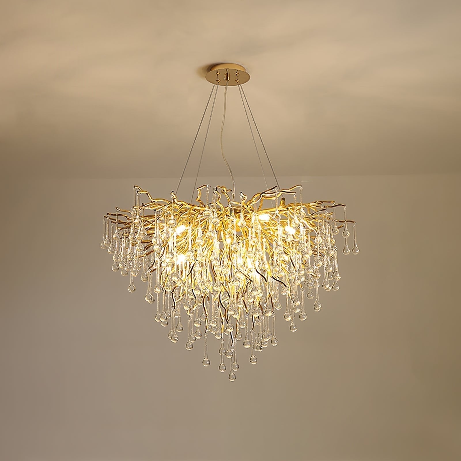Teardrop Crystal Chandelier - Lamp Outdoor