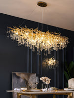Teardrop Crystal Chandelier - Lamp Outdoor