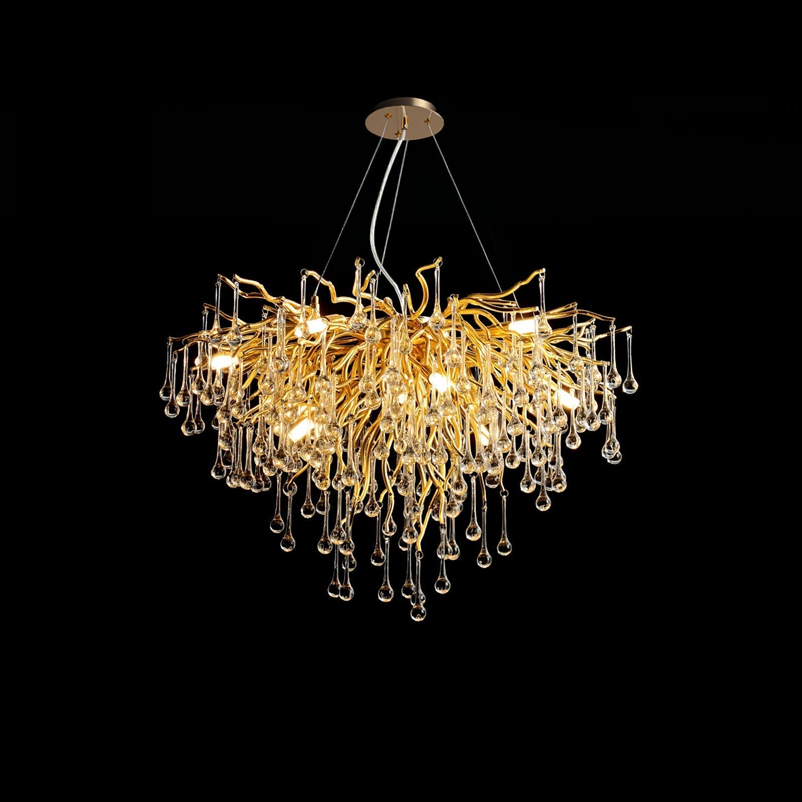 Teardrop Crystal Chandelier - Lamp Outdoor