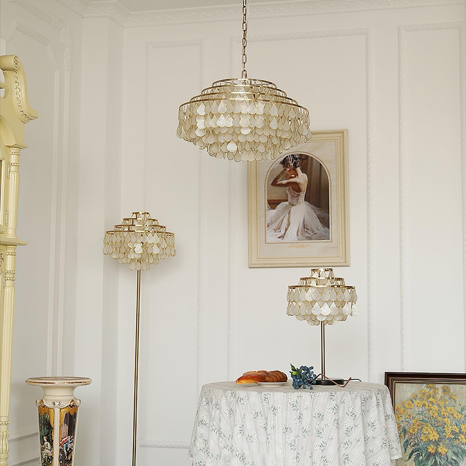 Teardrops Shell Chandelier - Lamp Outdoor
