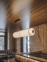 Citheis Modern Minimalist Natural Mulberry Silk Metal Pendant Lamp - Lamp Outdoor