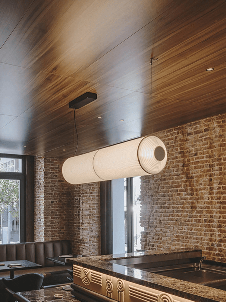 Citheis Modern Minimalist Natural Mulberry Silk Metal Pendant Lamp - Lamp Outdoor