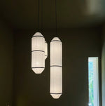 Citheis Modern Minimalist Natural Mulberry Silk Metal Pendant Lamp - Lamp Outdoor