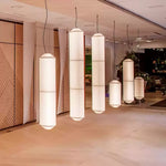 Citheis Modern Minimalist Natural Mulberry Silk Metal Pendant Lamp - Lamp Outdoor