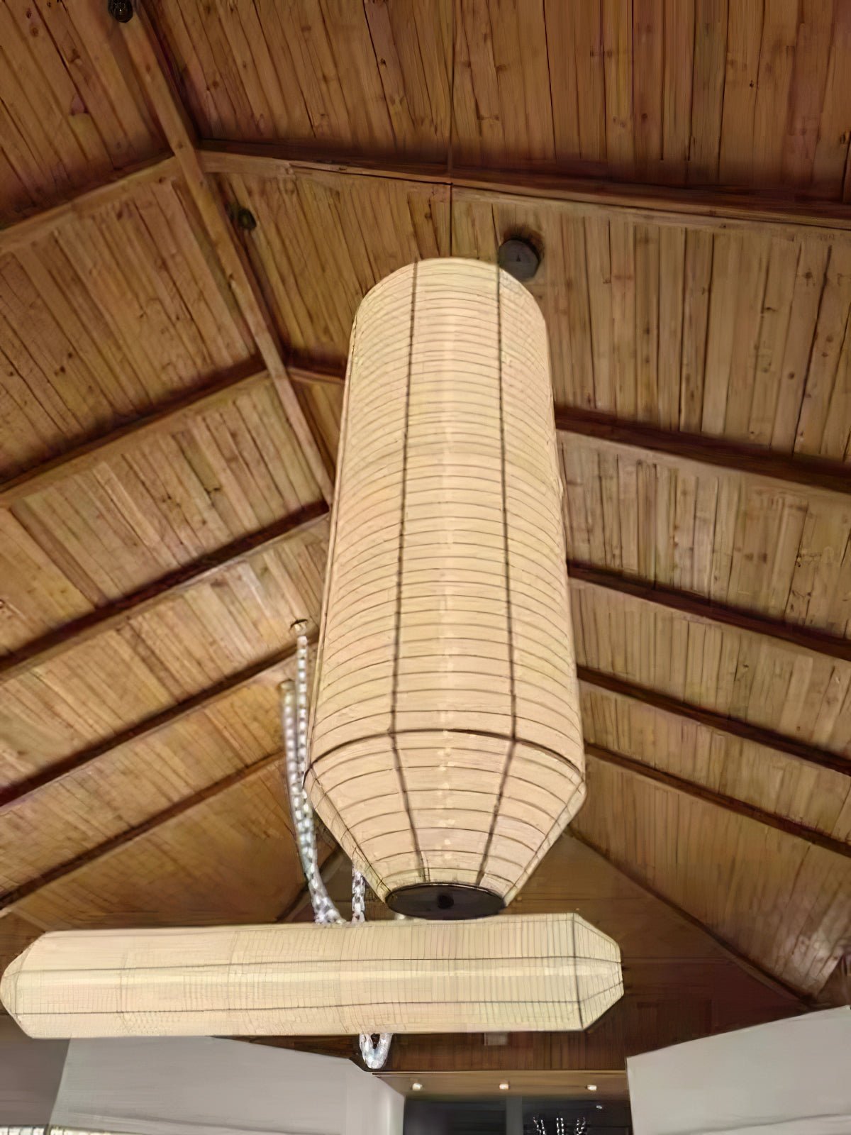 Citheis Modern Minimalist Natural Mulberry Silk Metal Pendant Lamp - Lamp Outdoor