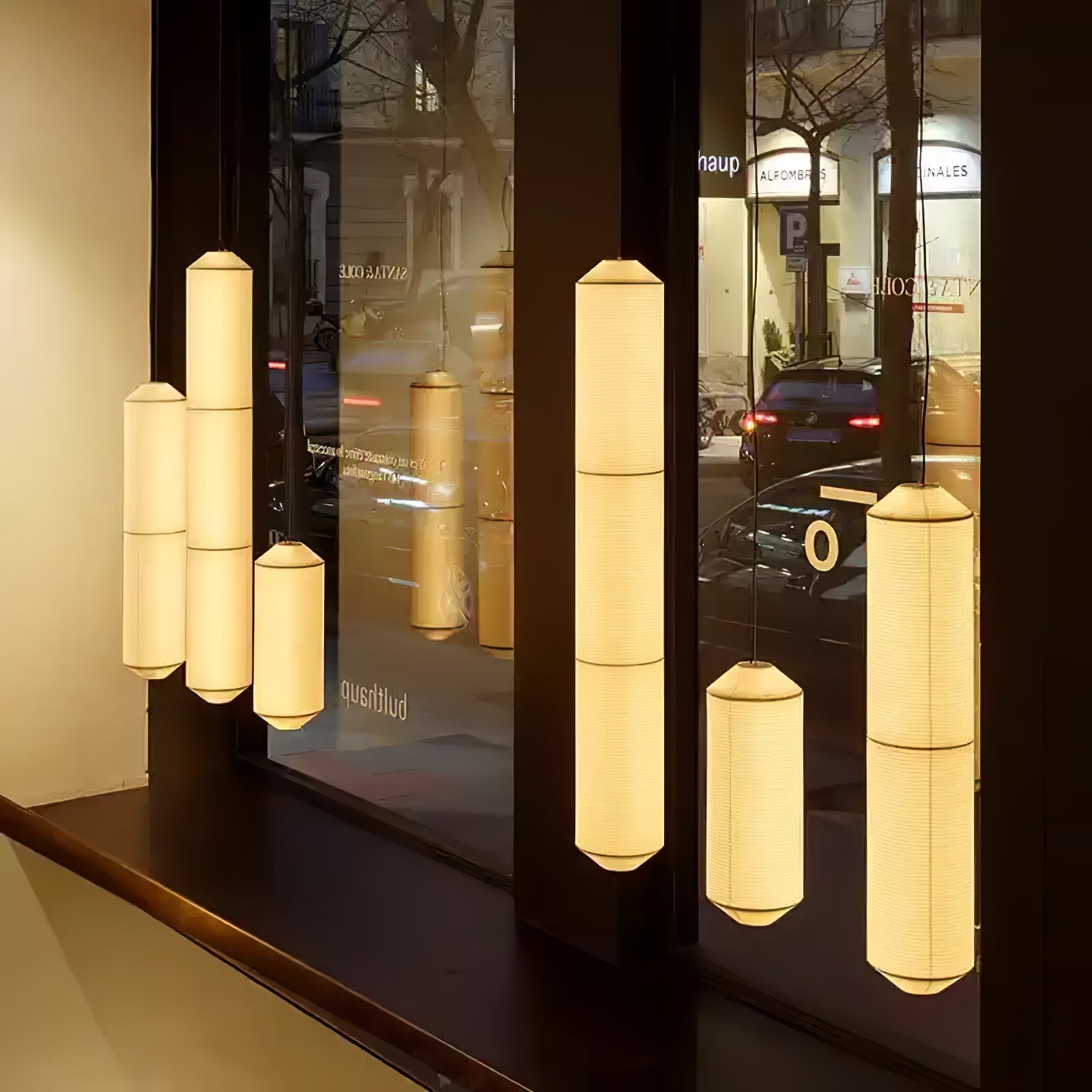 Citheis Modern Minimalist Natural Mulberry Silk Metal Pendant Lamp - Lamp Outdoor