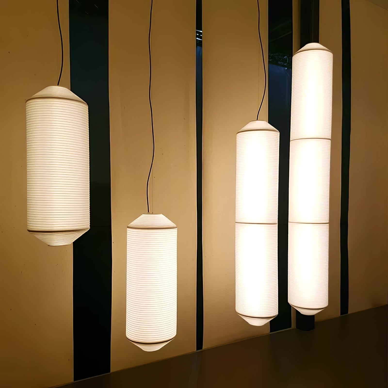 Citheis Modern Minimalist Natural Mulberry Silk Metal Pendant Lamp - Lamp Outdoor
