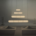 Citheis Modern Minimalist Natural Mulberry Silk Metal Pendant Lamp - Lamp Outdoor