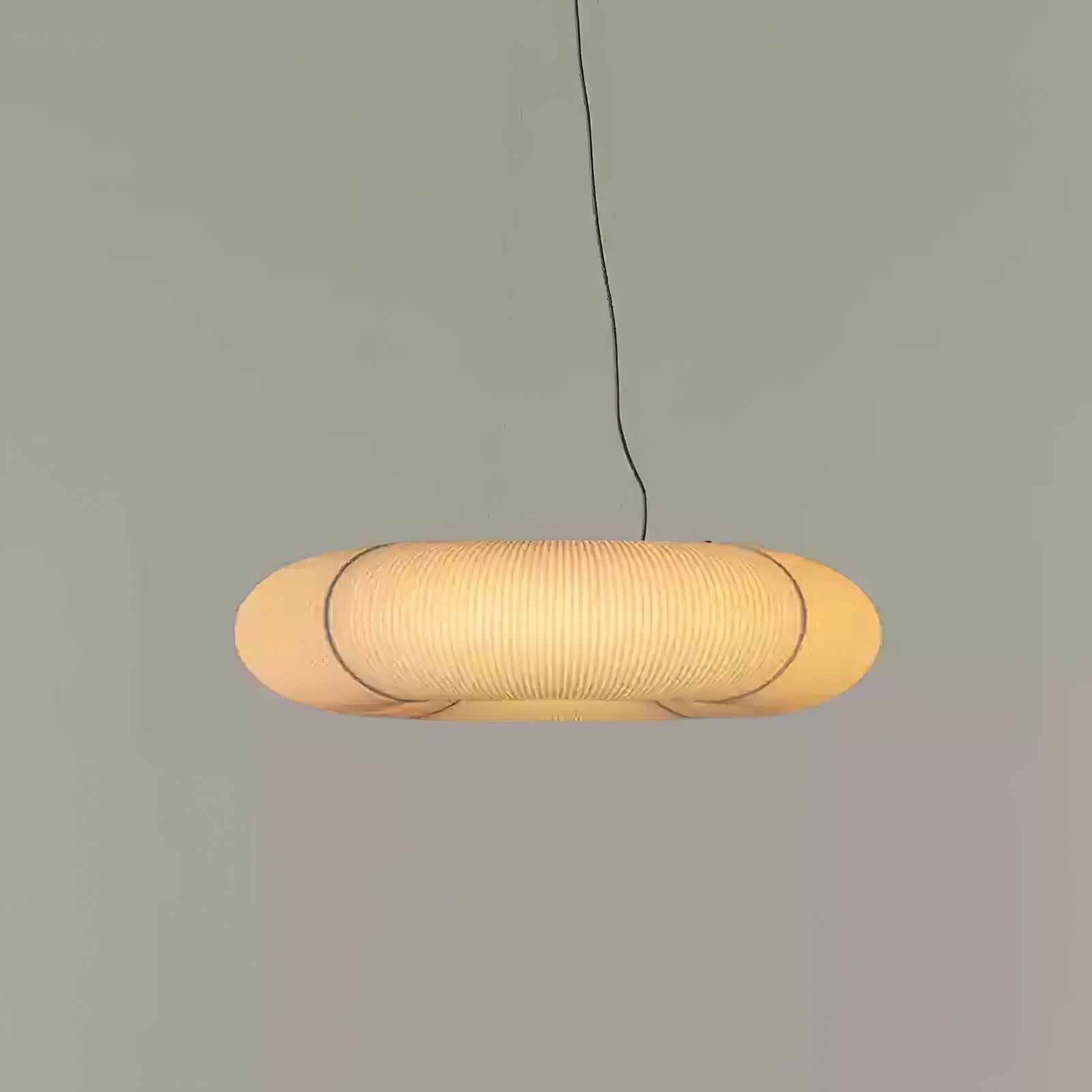 Citheis Modern Minimalist Natural Mulberry Silk Metal Pendant Lamp - Lamp Outdoor