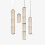 Citheis Modern Minimalist Natural Mulberry Silk Metal Pendant Lamp - Lamp Outdoor