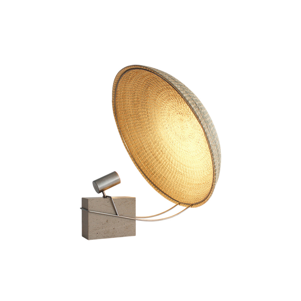 Tempo Farmhouse Travertine Table Lamp