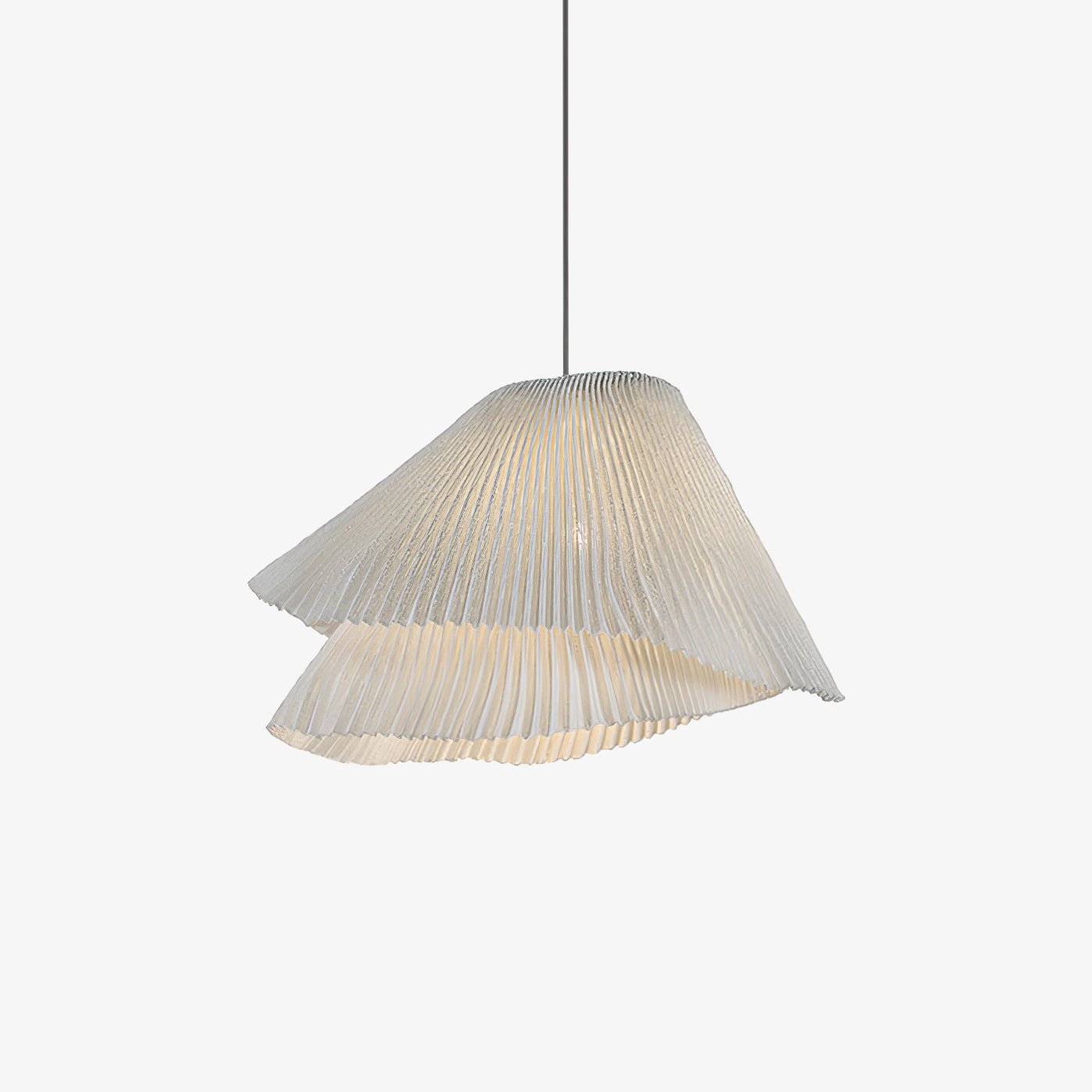 Stainless Steel Pleated Pendant Lamp - Lamp Outdoor