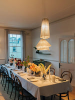 Stainless Steel Pleated Pendant Lamp - Lamp Outdoor