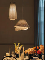 Stainless Steel Pleated Pendant Lamp - Lamp Outdoor