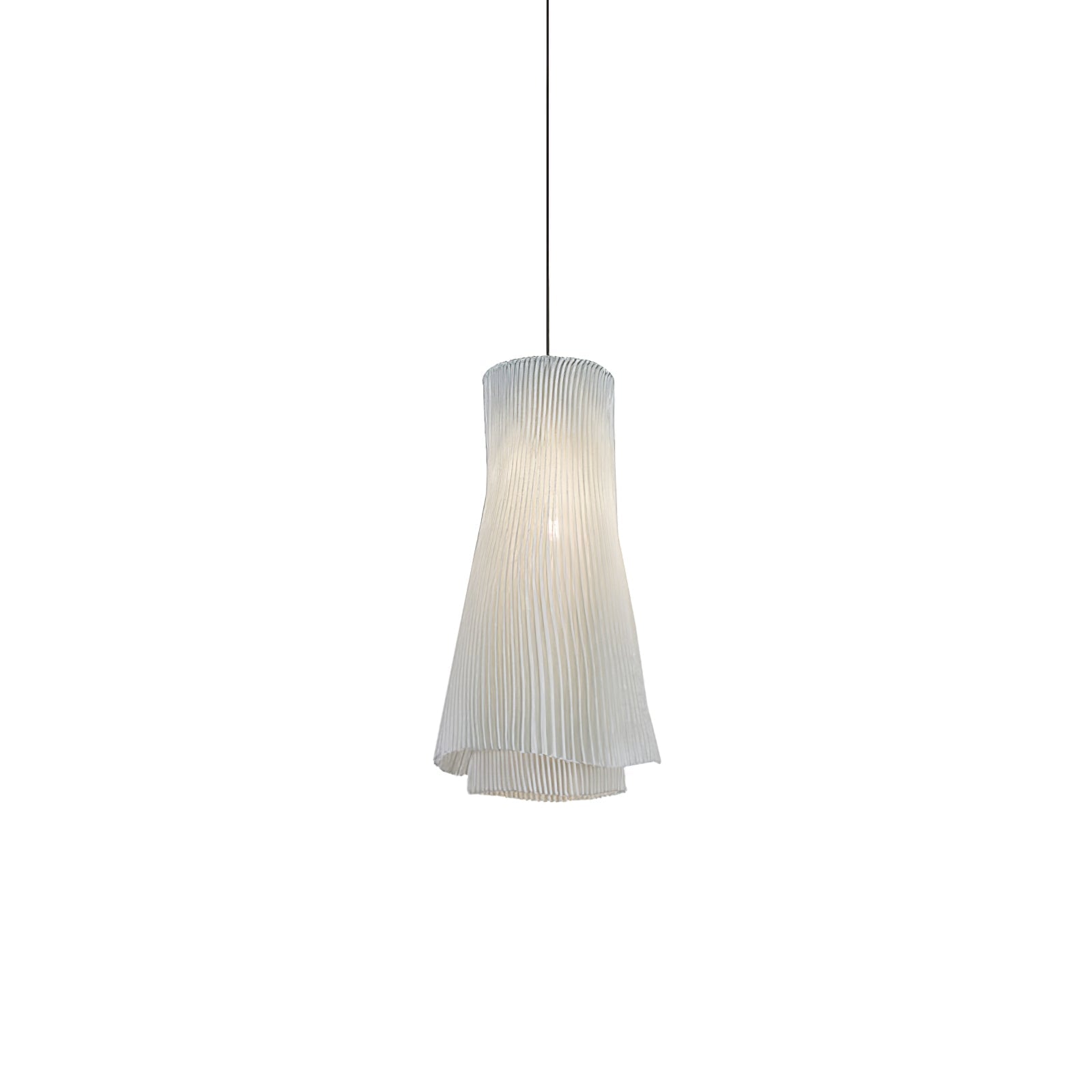 Stainless Steel Pleated Pendant Lamp - Lamp Outdoor