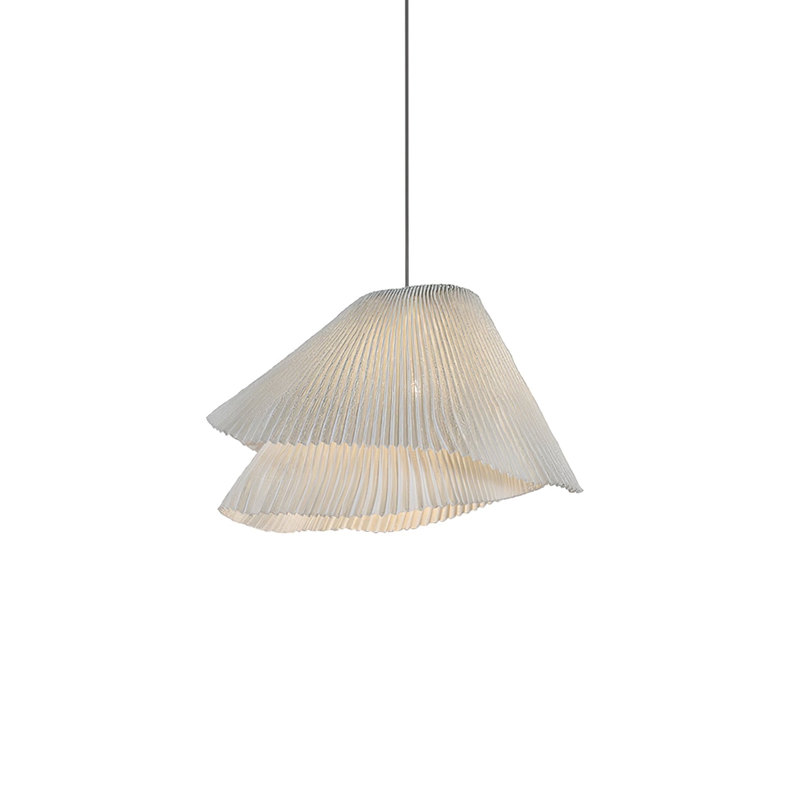 Stainless Steel Pleated Pendant Lamp - Lamp Outdoor
