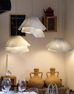 Stainless Steel Pleated Pendant Lamp - Lamp Outdoor