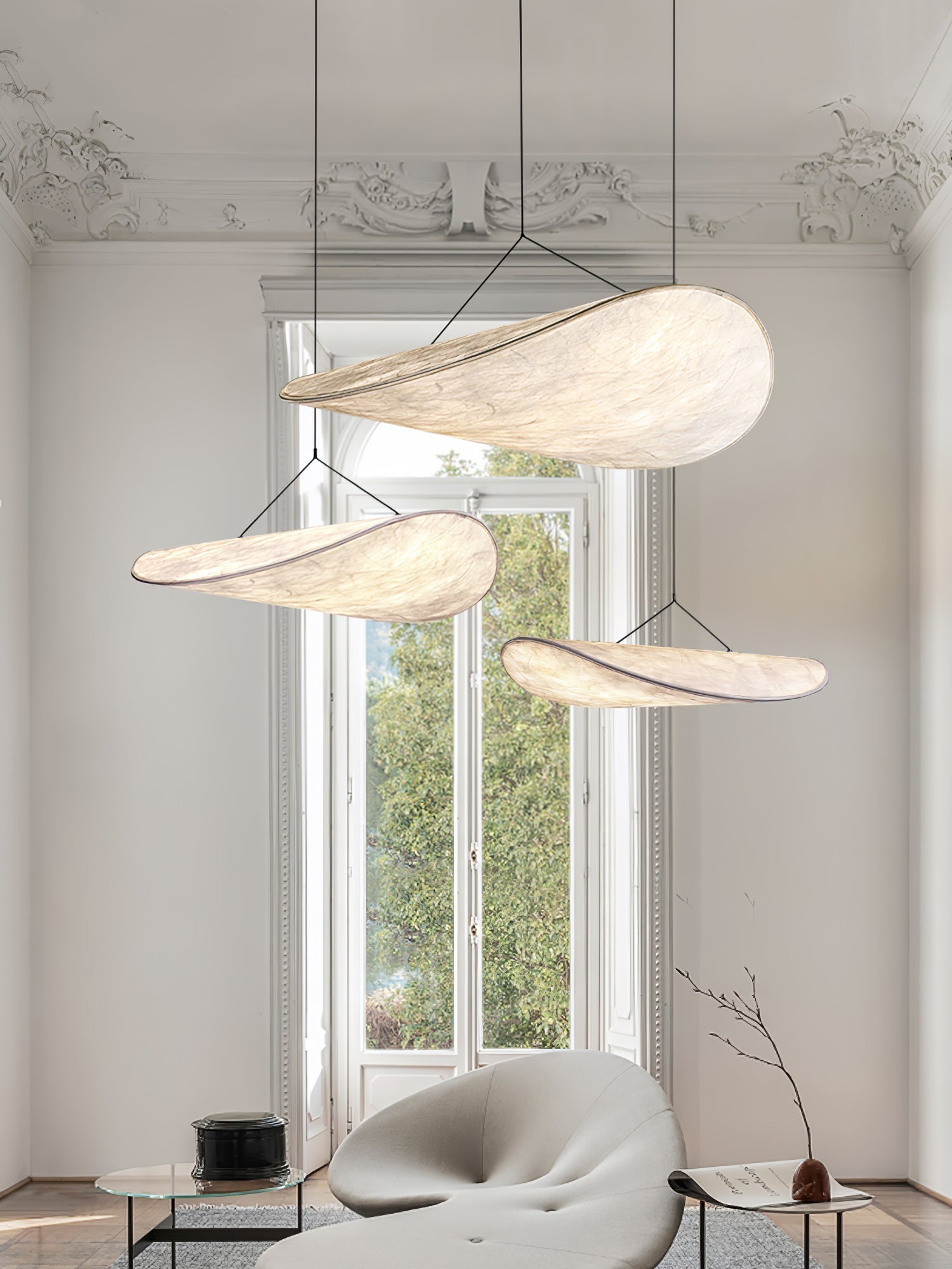Tense Tyvek Pendant Lamp - Lamp Outdoor