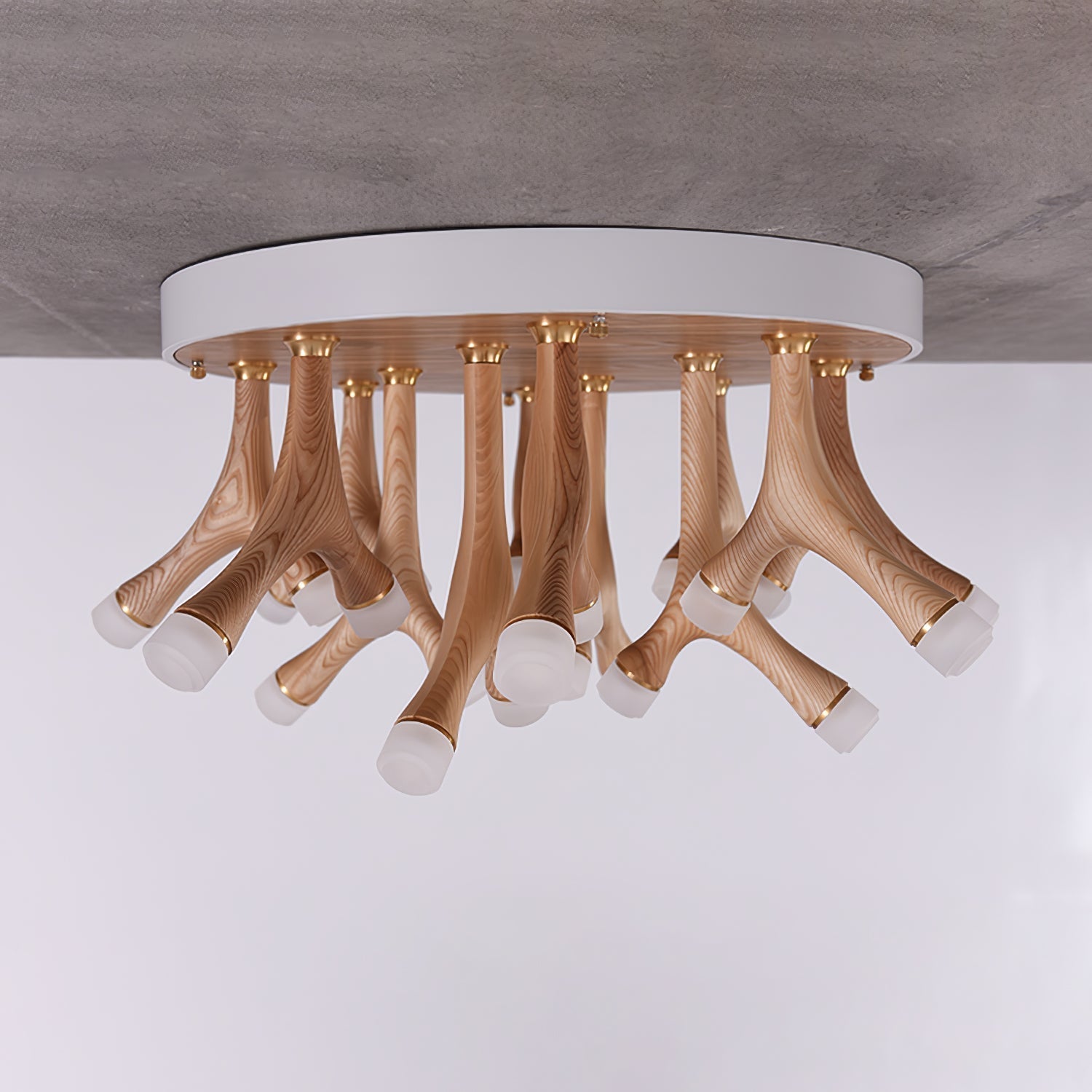 Vilorion Nature-Inspired Wood Ceiling Light - Lamp Outdoor