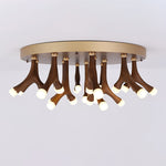 Vilorion Nature-Inspired Wood Ceiling Light - Lamp Outdoor