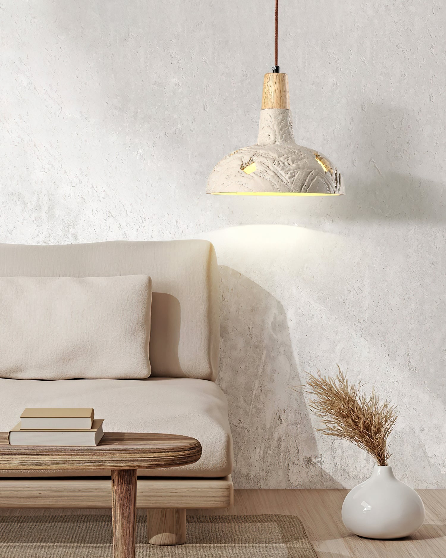Cement Carve Pendant Lamp - Lamp Outdoor