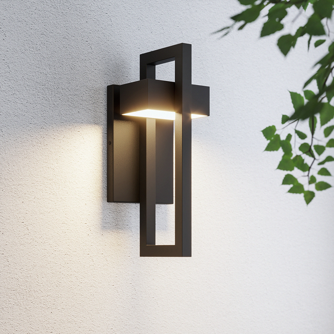 Rectangular Minimalist LED Waterproof Black Modern Outdoor Wall Lamp - Lamp Outdoor