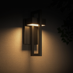 Rectangular Minimalist LED Waterproof Black Modern Outdoor Wall Lamp - Lamp Outdoor