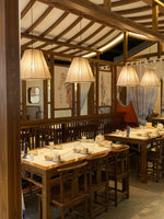 Textile Taper Pendant Lamp - Lamp Outdoor