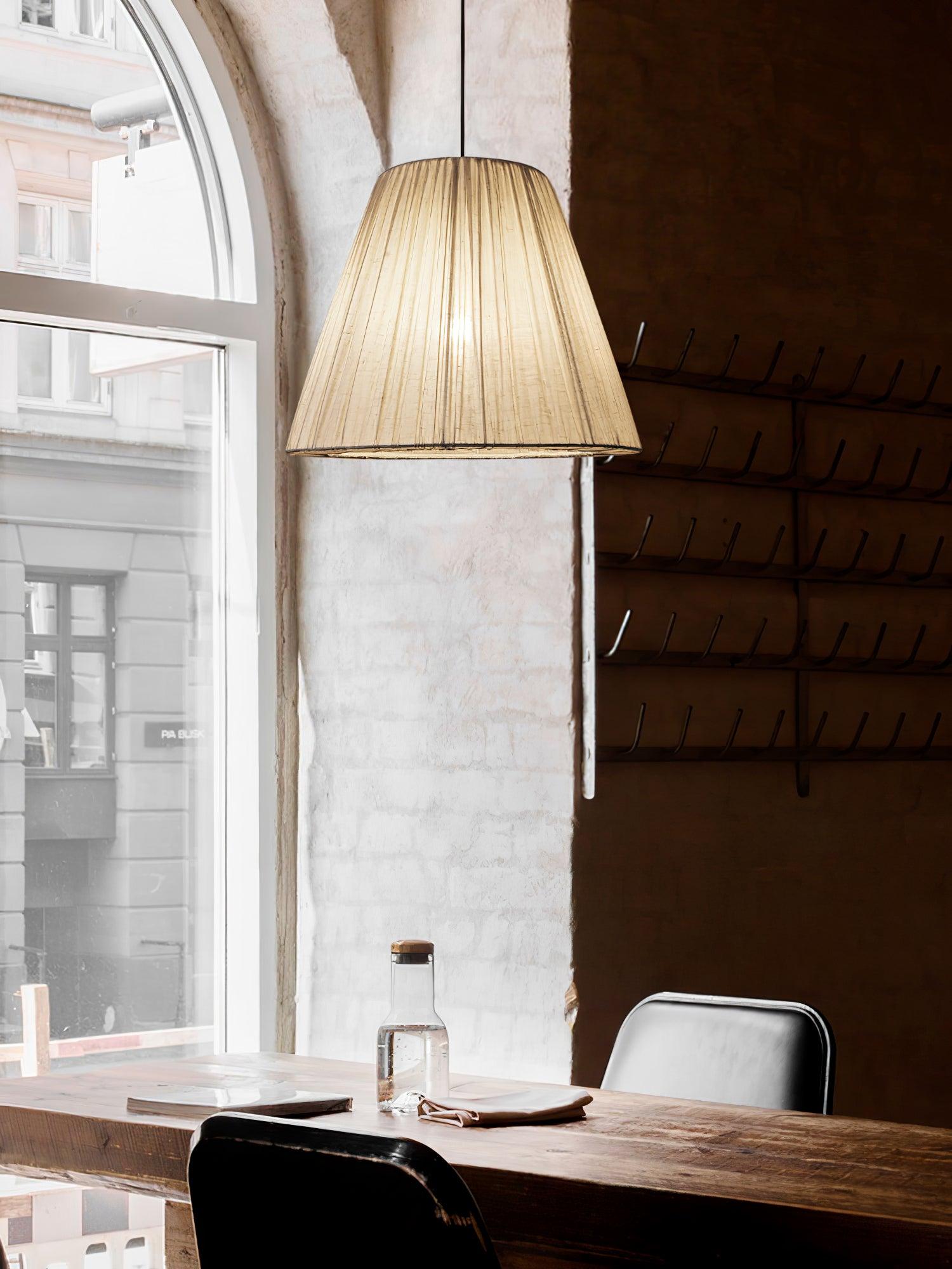 Textile Taper Pendant Lamp - Lamp Outdoor
