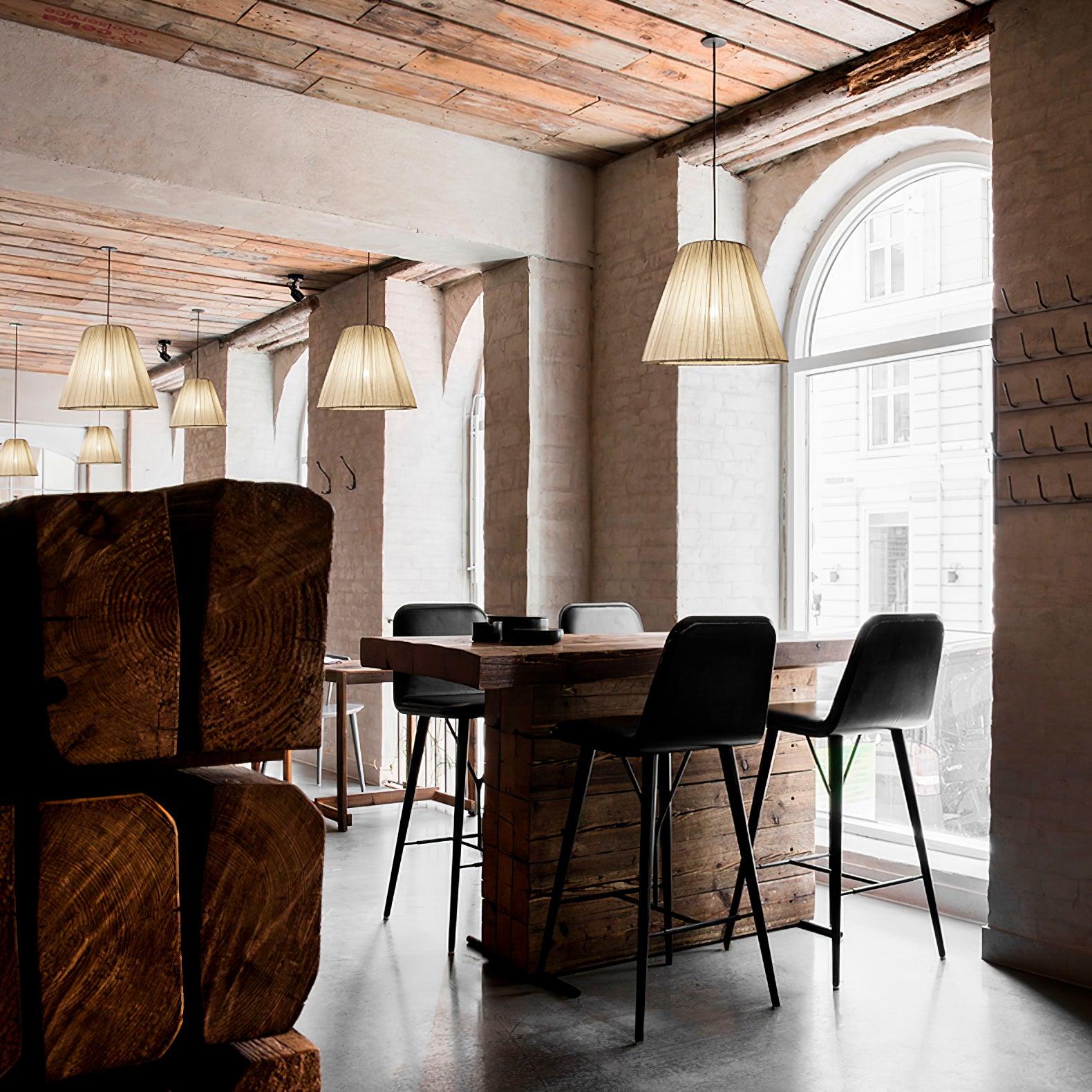 Textile Taper Pendant Lamp - Lamp Outdoor