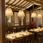 Textile Taper Pendant Lamp - Lamp Outdoor