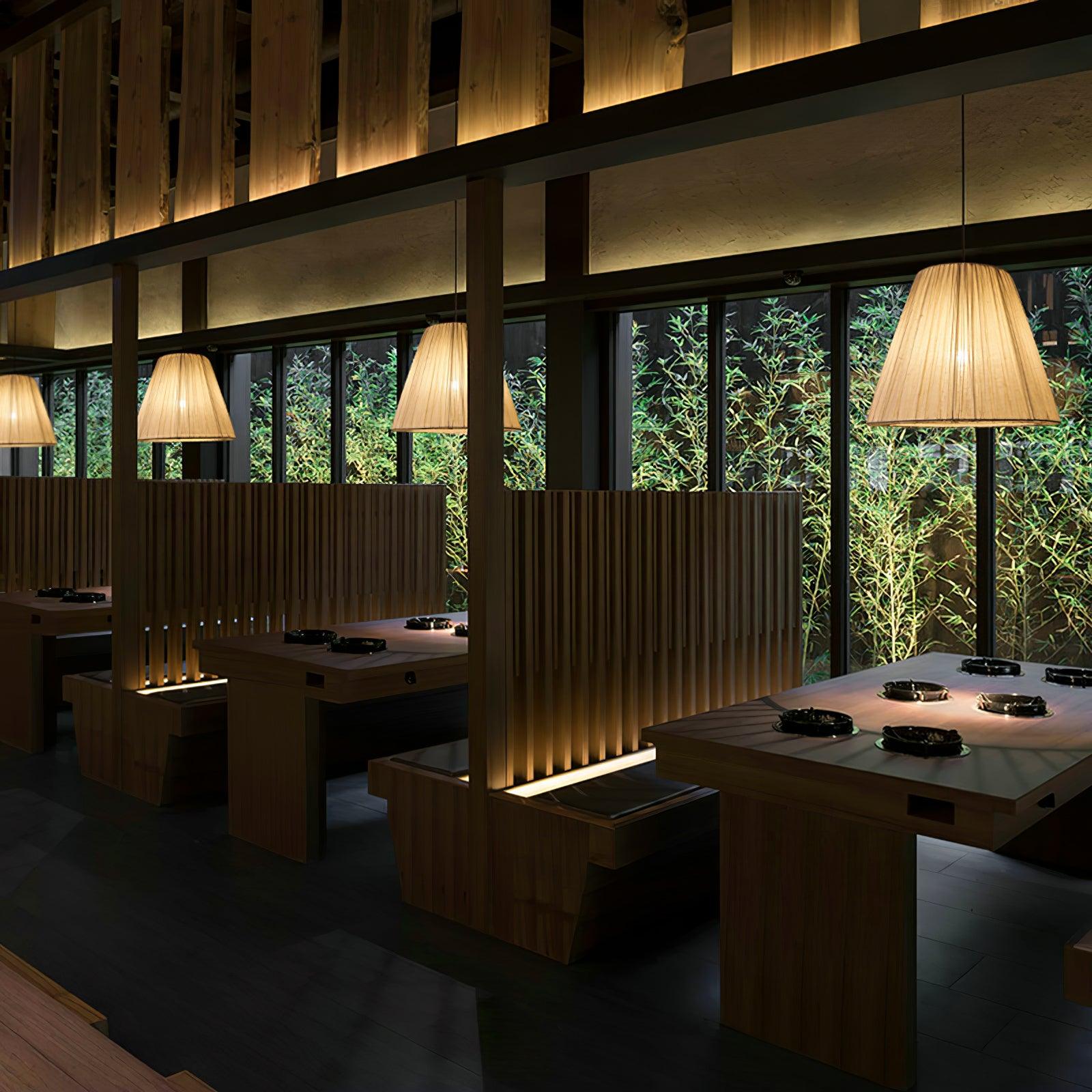 Textile Taper Pendant Lamp - Lamp Outdoor