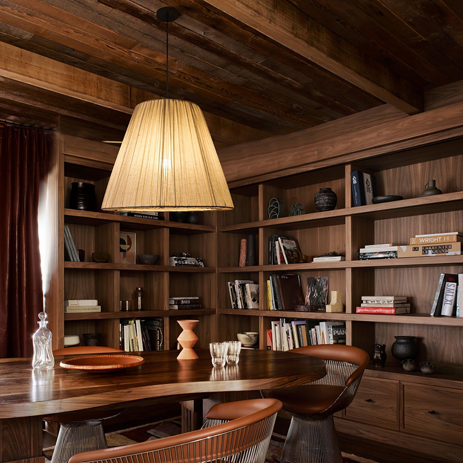 Textile Taper Pendant Lamp - Lamp Outdoor