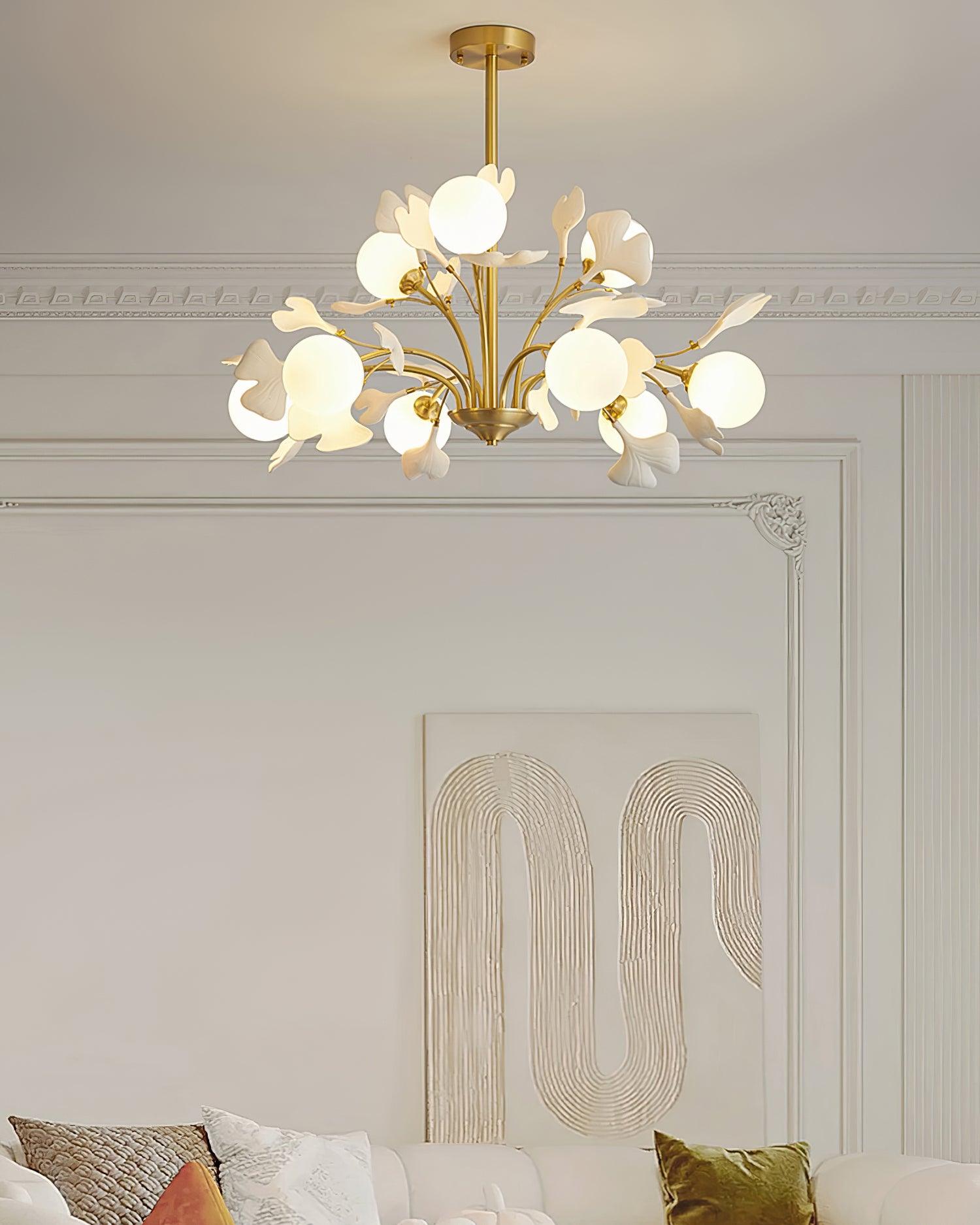 Thalassa Gingko Chandelier - Lamp Outdoor