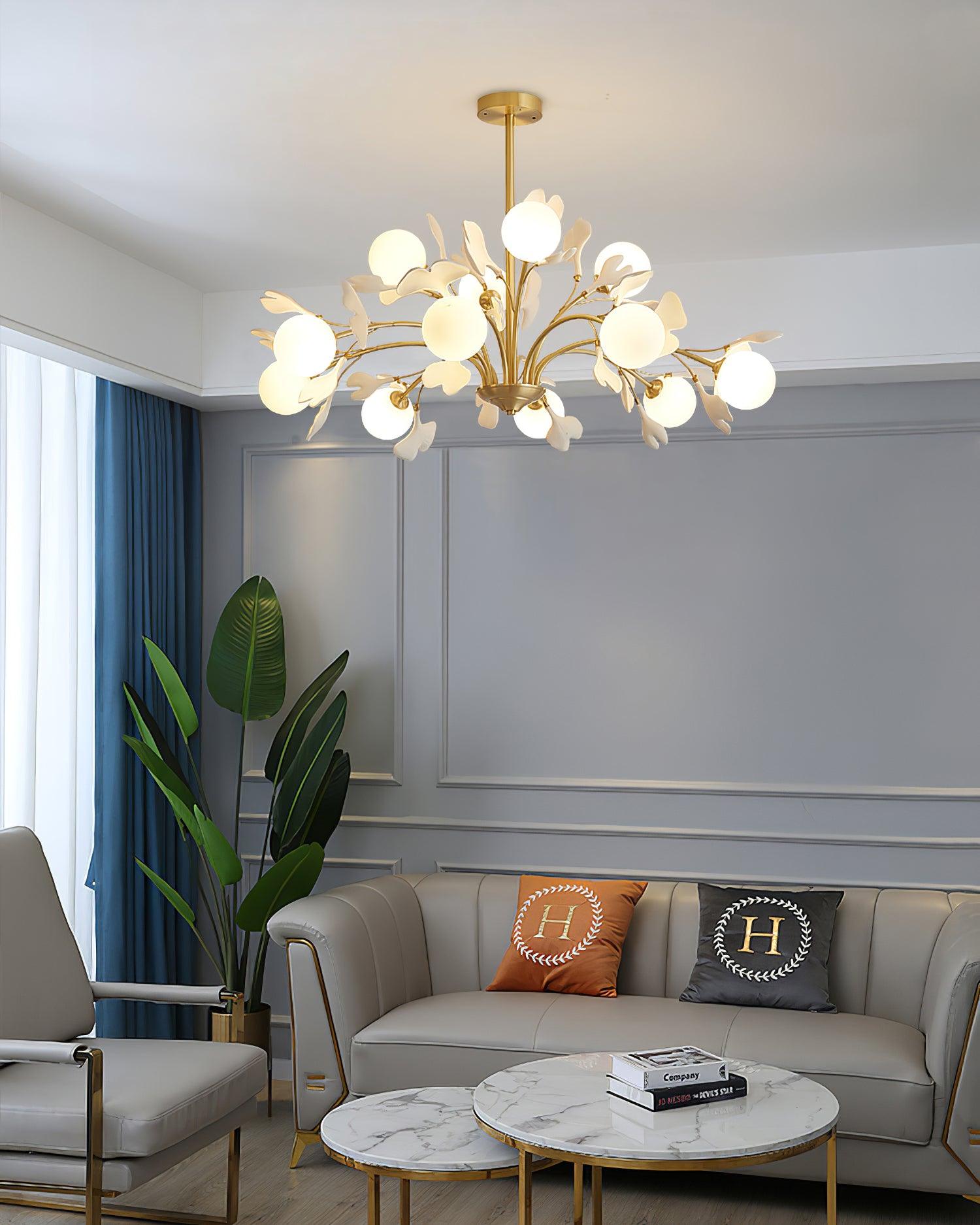 Thalassa Gingko Chandelier - Lamp Outdoor