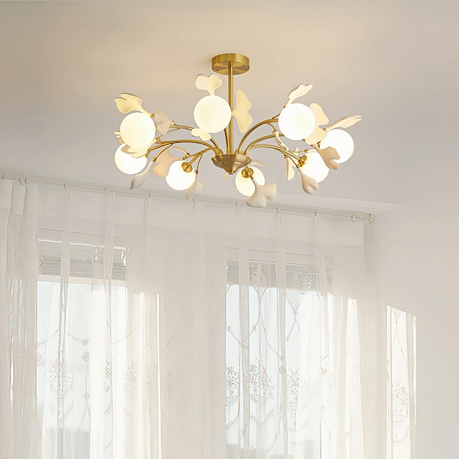 Thalassa Gingko Chandelier - Lamp Outdoor