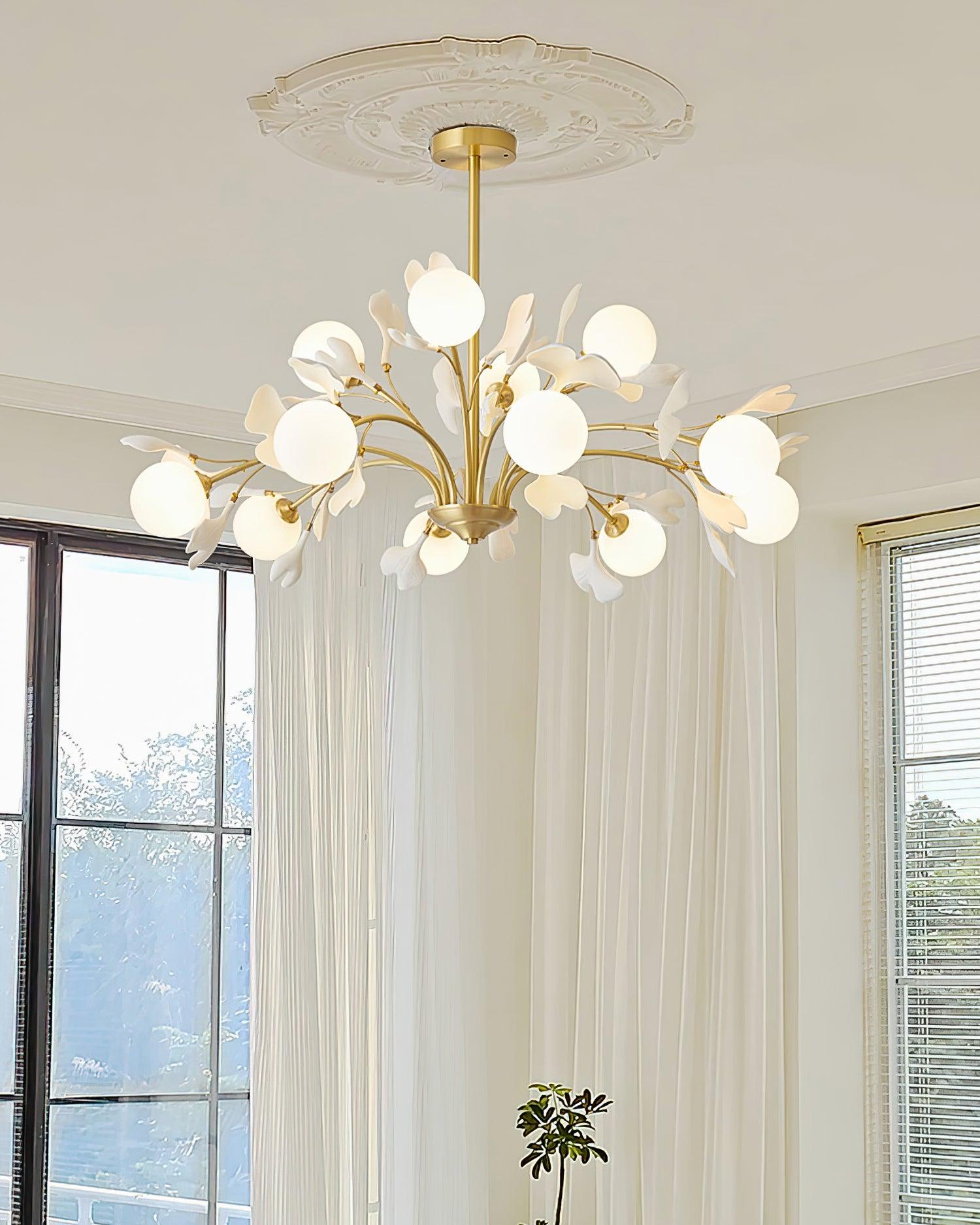 Thalassa Gingko Chandelier - Lamp Outdoor