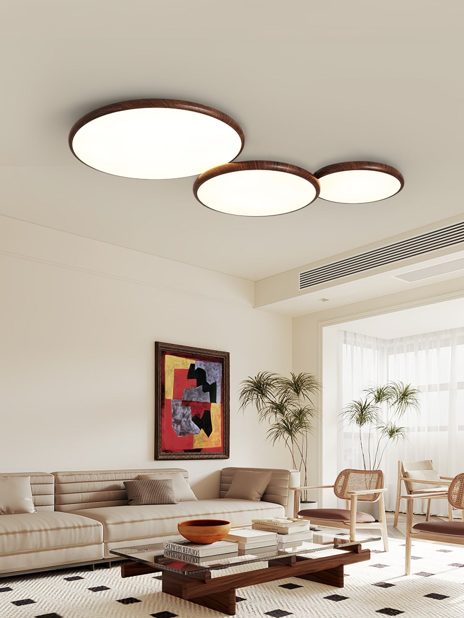 Thin Geometry Shape Ceiling Lamp - Lamp Outdoor