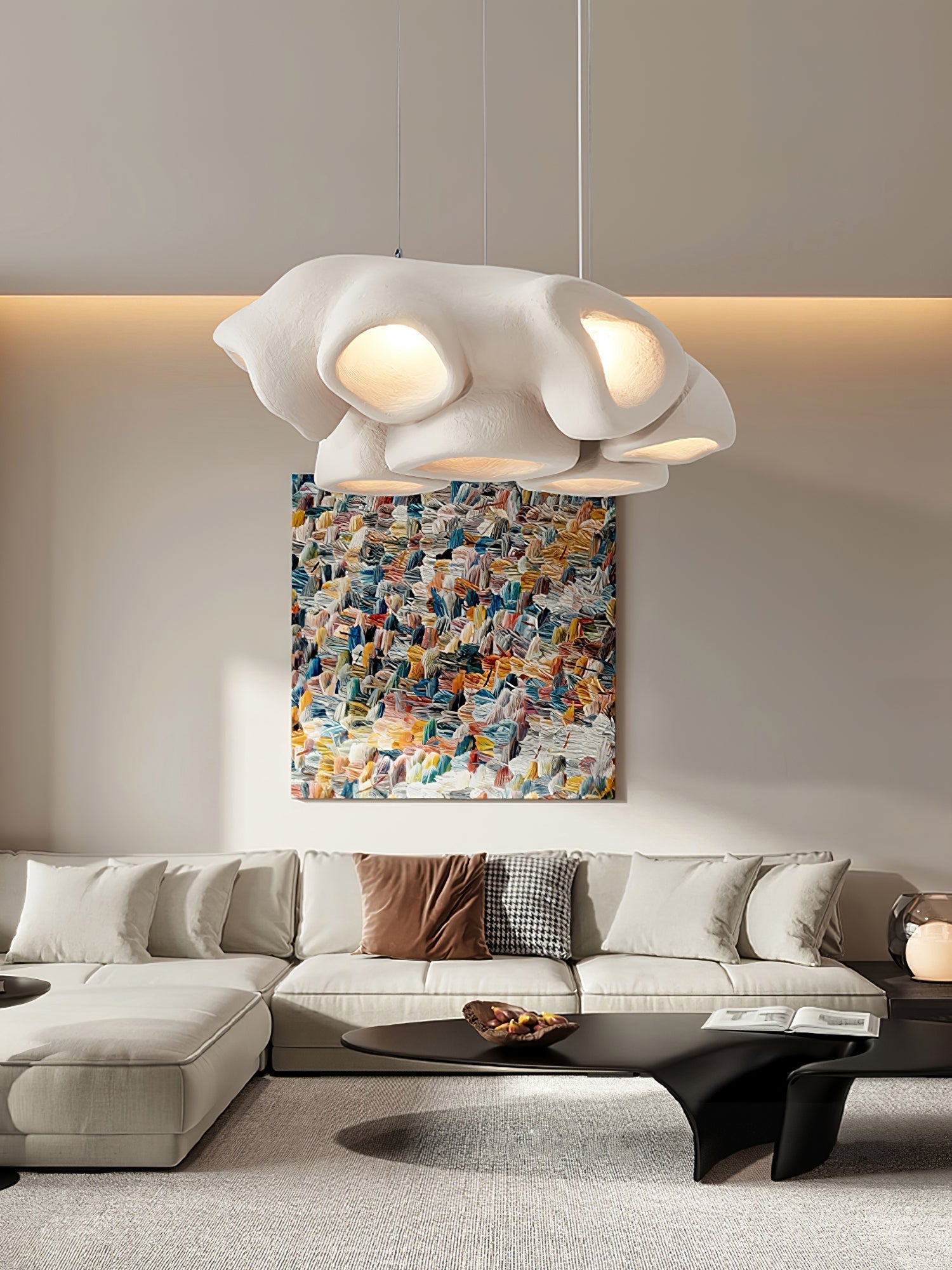 Cloud Modern Polystyrene Pendant Light - Lamp Outdoor