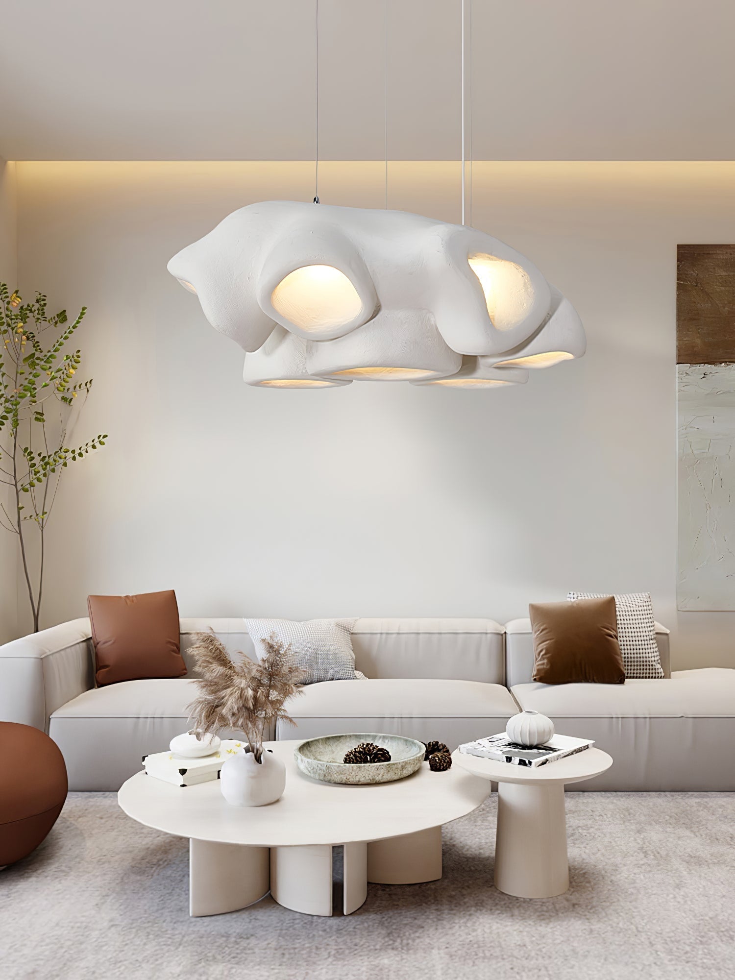Cloud Modern Polystyrene Pendant Light - Lamp Outdoor