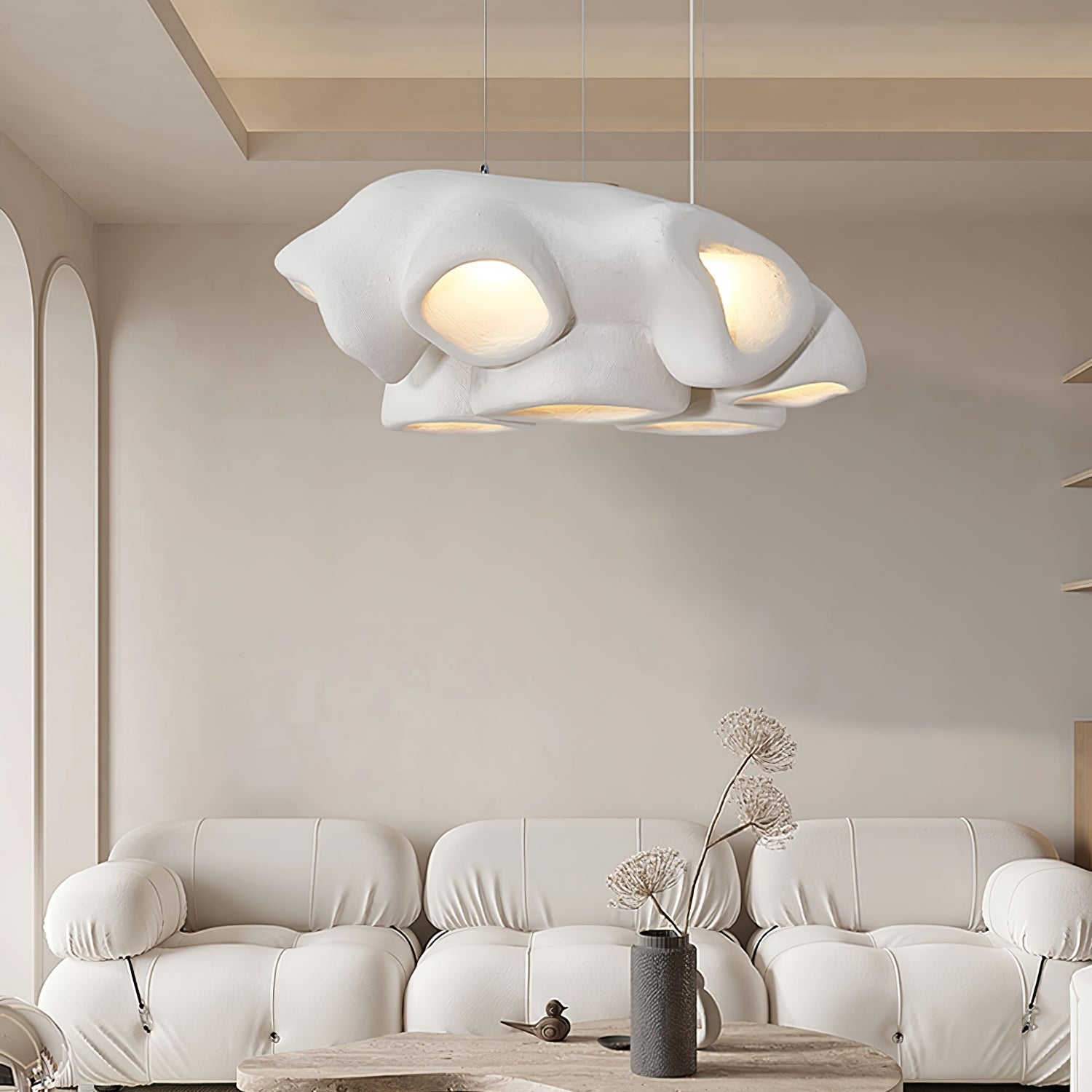 Cloud Modern Polystyrene Pendant Light - Lamp Outdoor