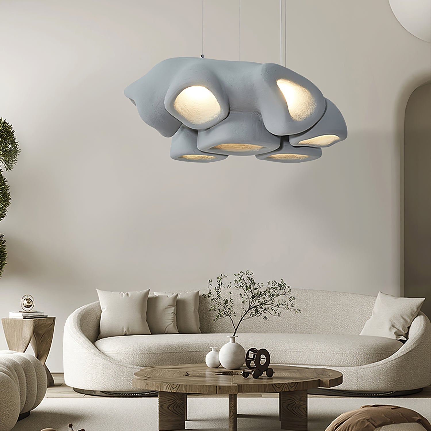 Cloud Modern Polystyrene Pendant Light - Lamp Outdoor