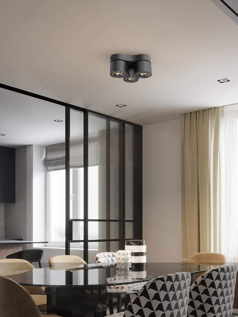 Arsorara Rotating Folding Three Head Metal Spotlight Ceiling lamp - Lamp Outdoor