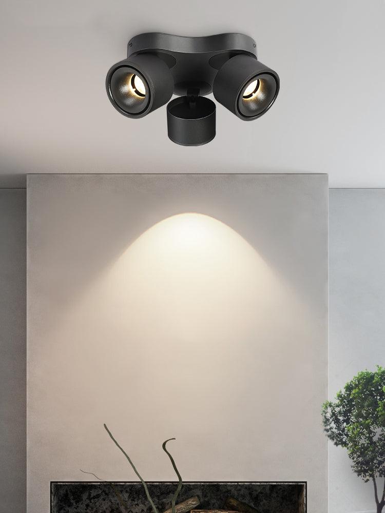 Arsorara Rotating Folding Three Head Metal Spotlight Ceiling lamp - Lamp Outdoor