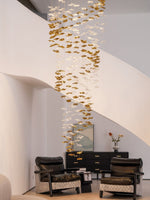 Cezorisra Luxury Brass Linear Chandelier - Lamp Outdoor