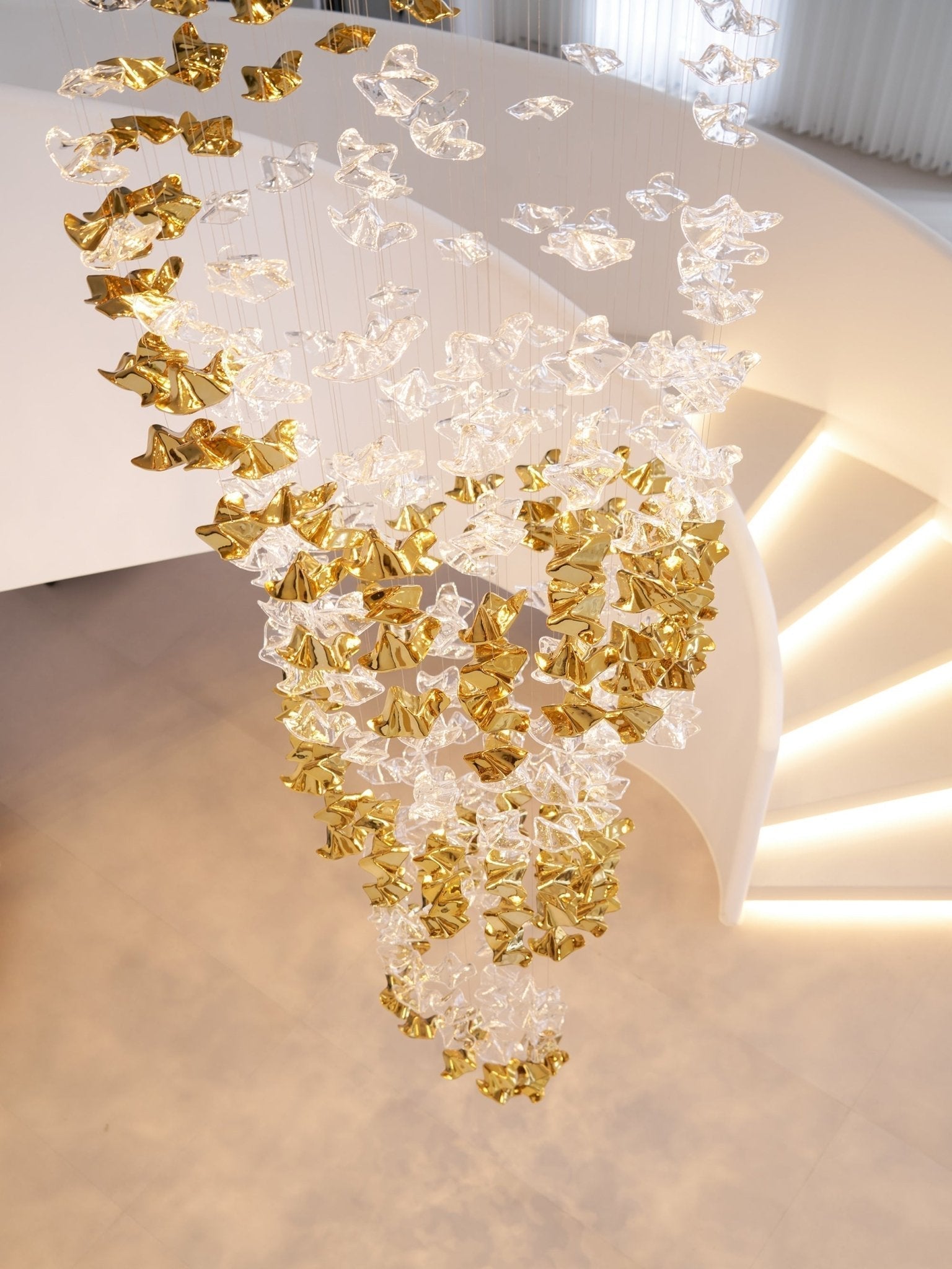 Vecarisra Luxury Tidal Art Glass Pendants Lamp - Lamp Outdoor