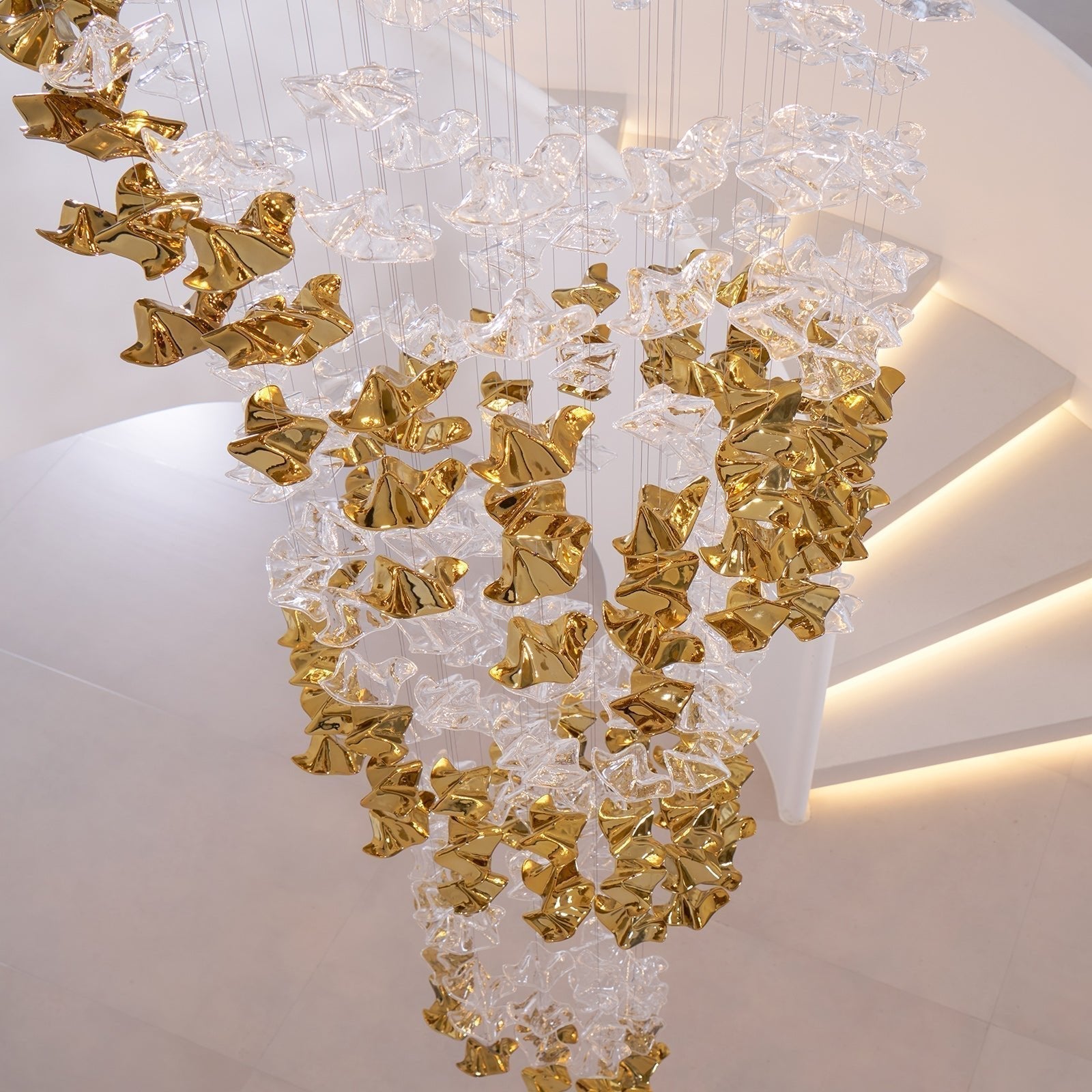Vecarisra Luxury Tidal Art Glass Pendants Lamp - Lamp Outdoor