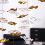 Nephele Crystal Leaf Chandelier - Lamp Outdoor