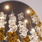 Cezorisra Luxury Brass Linear Chandelier - Lamp Outdoor