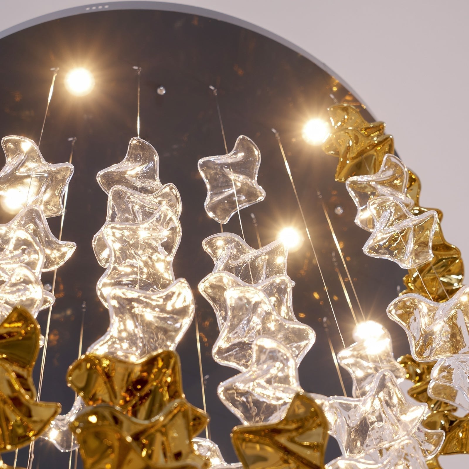 Cezorisra Luxury Brass Linear Chandelier - Lamp Outdoor